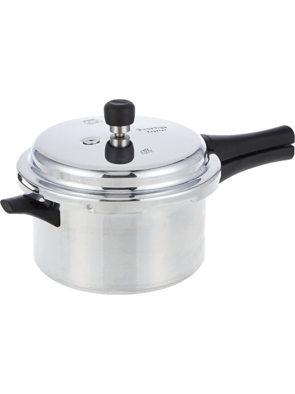 4L Aluminum Pressure Cooker - Durable, Fast Cooking, Easy Clean, Silver Finish